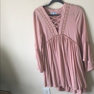 Light pink flowy dress